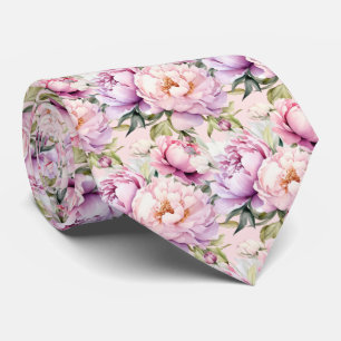 Peonies Floral Peony Blume Krawatte