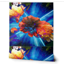 Peonies in blauem Licht Tapete