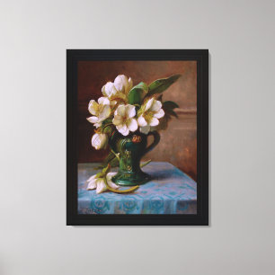 Peonies in einer Vase von Hans Zatzka Leinwanddruck