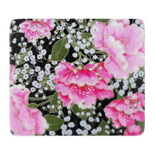 Peonies in japanischer Kunst Schneidebrett