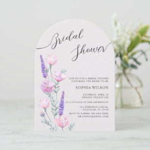 Peonies Invitation à la douche nuptiale