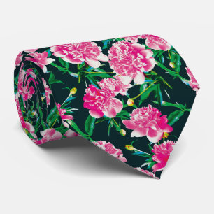 Peonies. Krawatte
