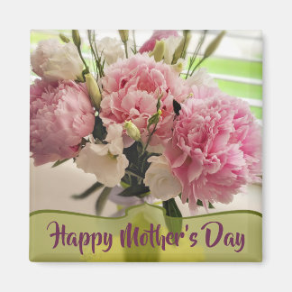 Peonies Mother Day Floral Magnet