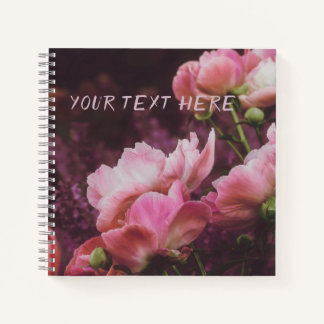 Peonies Personalisiert Scrapbook Notebook Notizbuch