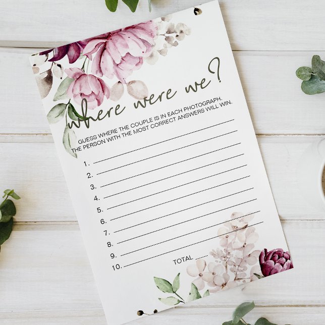 Peonies Pink Floral Game, wo wir waren Flyer (Von Creator hochgeladen)