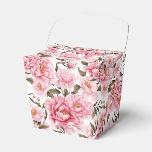 Peonies Print Party Leckerei Box Geschenkschachtel