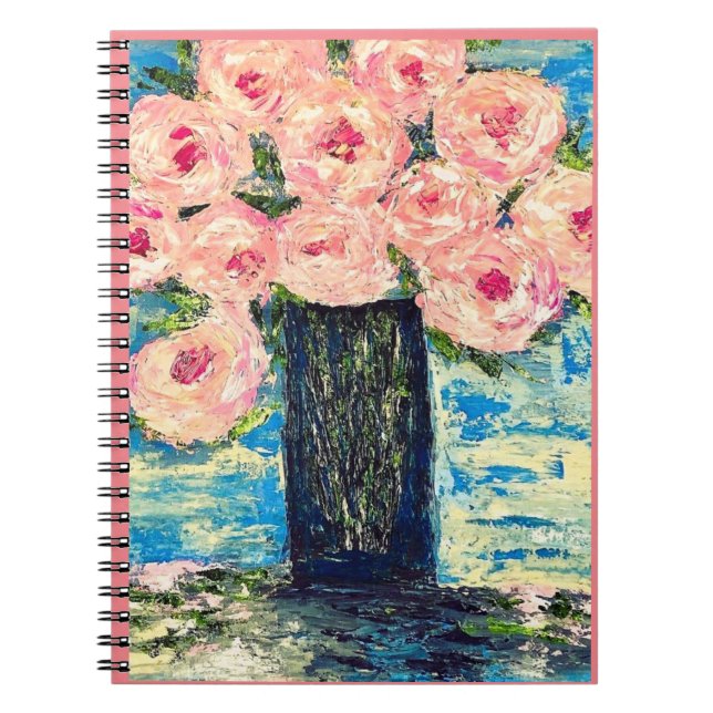 Peonies Spiral Notebook Notizblock (Vorderseite)