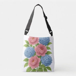 Peonies und Hydrangeas-Tasche Tragetaschen Mit Langen Trägern