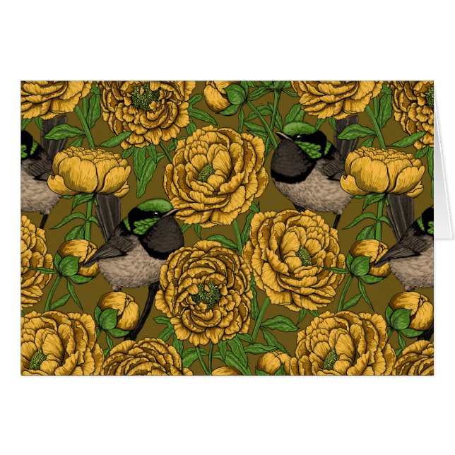 Peonies und Warnen (Vorderseite (Horizontal))