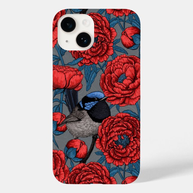 Peonies und Warnen Case-Mate iPhone 14 Hülle (Rückseite)