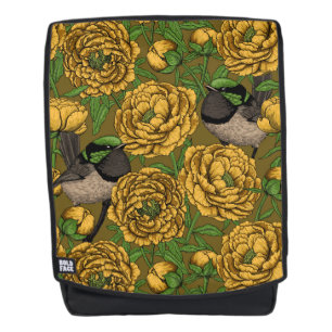 Peonies und Warnen Rucksack
