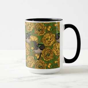 Peonies und Warnen Tasse