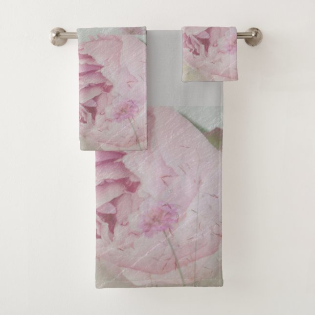 Peonies und Wildblumen Badhandtuch Set (Insitu)