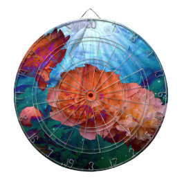 Peonies Under Water Dartscheibe