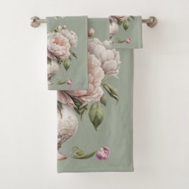 Peonies vintages dans élégant Vase SGB Ensemble de