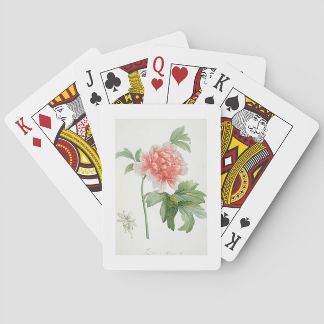 Peony, 1799 (Farbstippeldruck) Spielkarten (Rückseite)