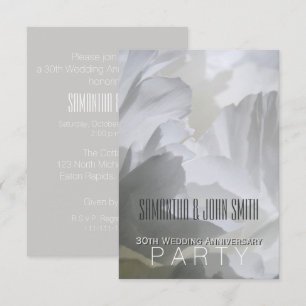 Peony 30th Mariage Anniversary Party Invitation 1