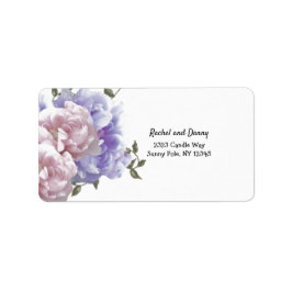 Peony Address Label Adressaufkleber