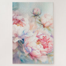 PEONY beau défi fleuri puzzle famille