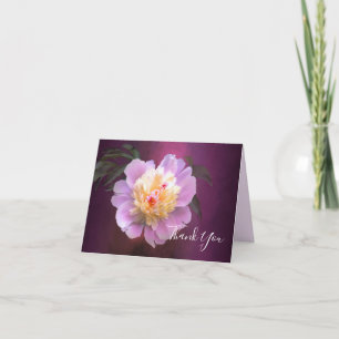 Peony Beerdigung danke Karte