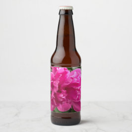 Peony Bierflaschenetikett