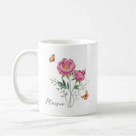 Peony Birth Month Flower Kaffeetasse