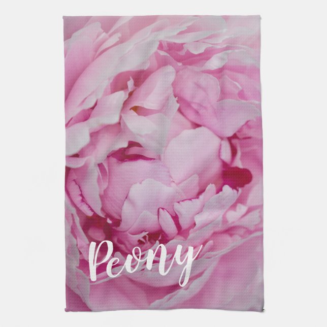 Peony Blossom Rose für Blume- und Gartenliebhaber Geschirrtuch (Vertikal)