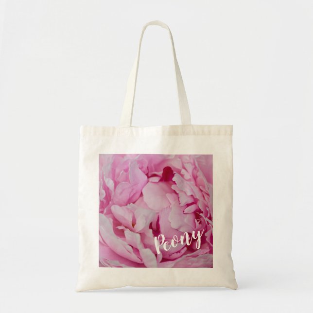 Peony Blossom Rose für Blume- und Gartenliebhaber Tragetasche (Vorne)