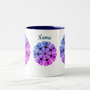 Peony Blume Art Personalisiert Zweifarbige Tasse