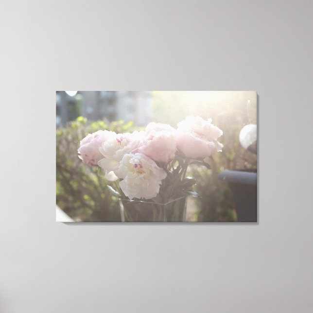 Peony Blume Leinwand Artwork (Vorderseite)