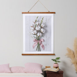Peony Bouquet Wall Tapestry Wandteppich Mit Holzrahmen