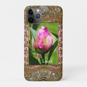 Peony Bud Monogram Case-Mate iPhone Hülle
