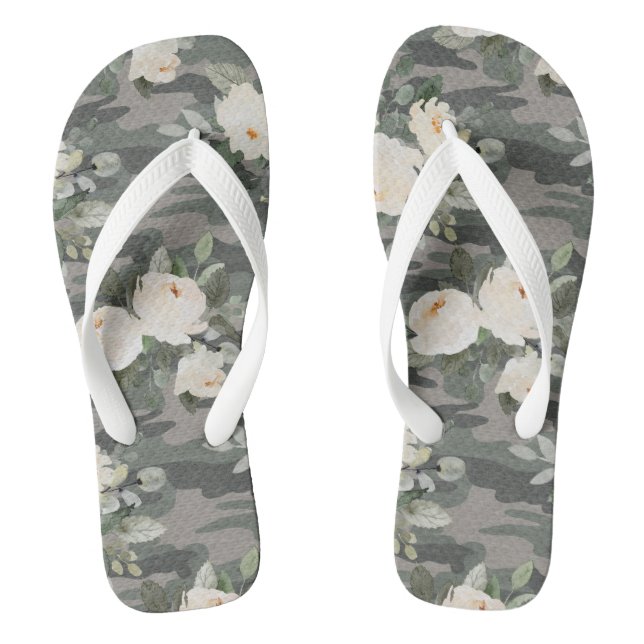 Peony Camouflage Flip Flops (Fußbett)