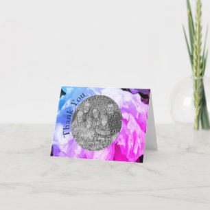 Peony Carte photo de Merci personnalisé