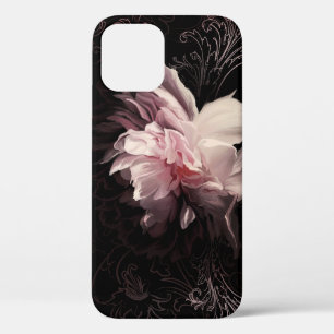 Peony Dark Wall: Design der bemalten Blume Case-Mate iPhone Hülle