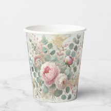 Peony Drama Light Paper Cups