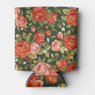Peony Elegance: Graphic Floral Wallpaper. Dosenkühler