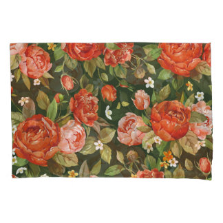 Peony Elegance: Graphic Floral Wallpaper. Kissenbezug