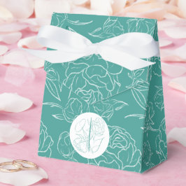 Peony Elegance Wedding Geschenkschachtel