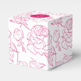 Peony Elegance Wedding Geschenkschachtel