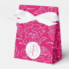 Peony Elegance Wedding Geschenkschachtel