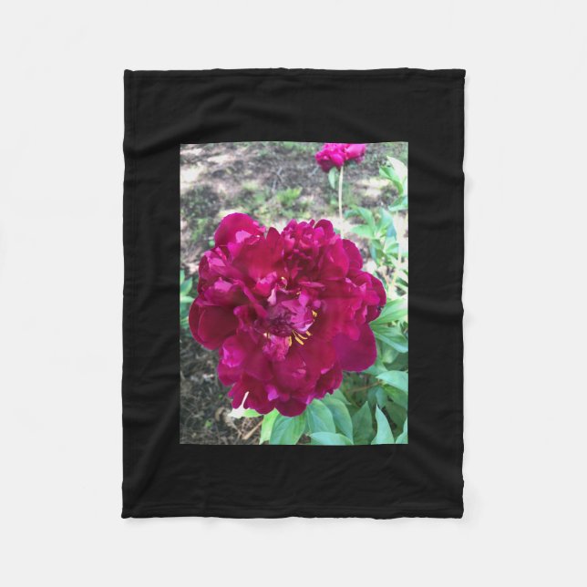 Peony Fleece Blanket (Vorderseite)