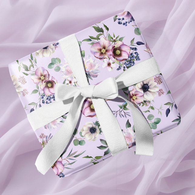 Peony Garden Orchid Pink Wedding Papier Geschenkpapier (Peony Garden Orchid Pink Wedding Wrapping Paper)