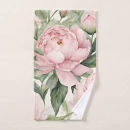 Peony Handtuch, Hübsche, rosa Blume Handtuch