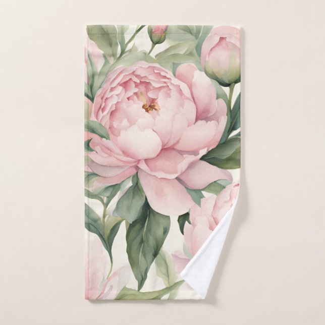Peony Handtuch, Hübsche, rosa Blume Handtuch (Handtuch)