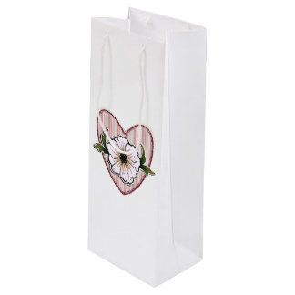 Peony Heart Geschenktüte Für Weinflaschen