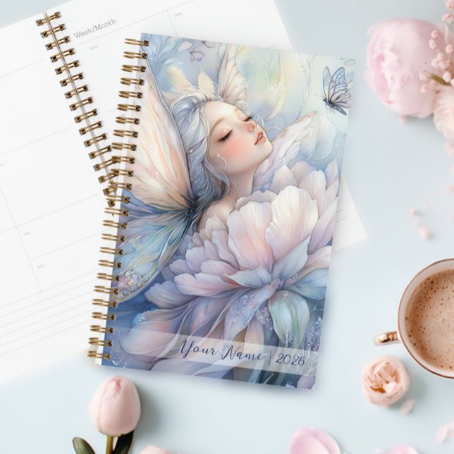 Peony Of The Dawn (Peony Of The Dawn Planner in a table next to a cup of cappuccino)