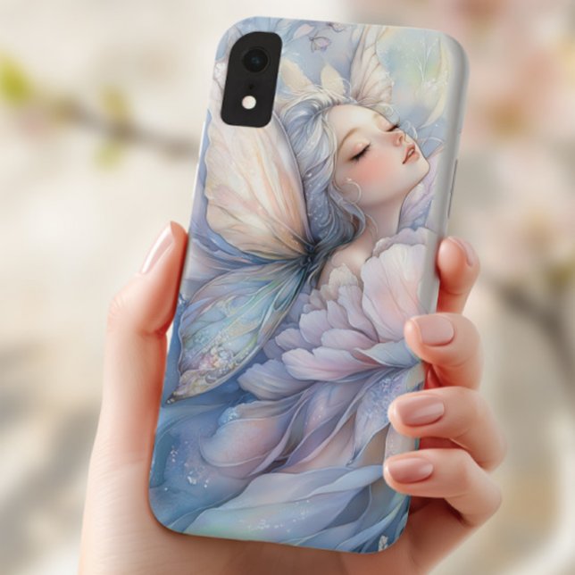 Peony Of The Dawn Case-Mate iPhone Hülle (the Iphone XR with the image of Peony of the Dawn shown in the hand of a young woman)