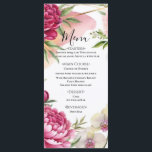 Peony & Orchid Garden Floral Glam Wedding  Menükarte<br><div class="desc">Menu. Matching items in this design are available.</div>