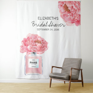 Peony Parume Floral Brautparty Foto Hintergrund Wandteppich